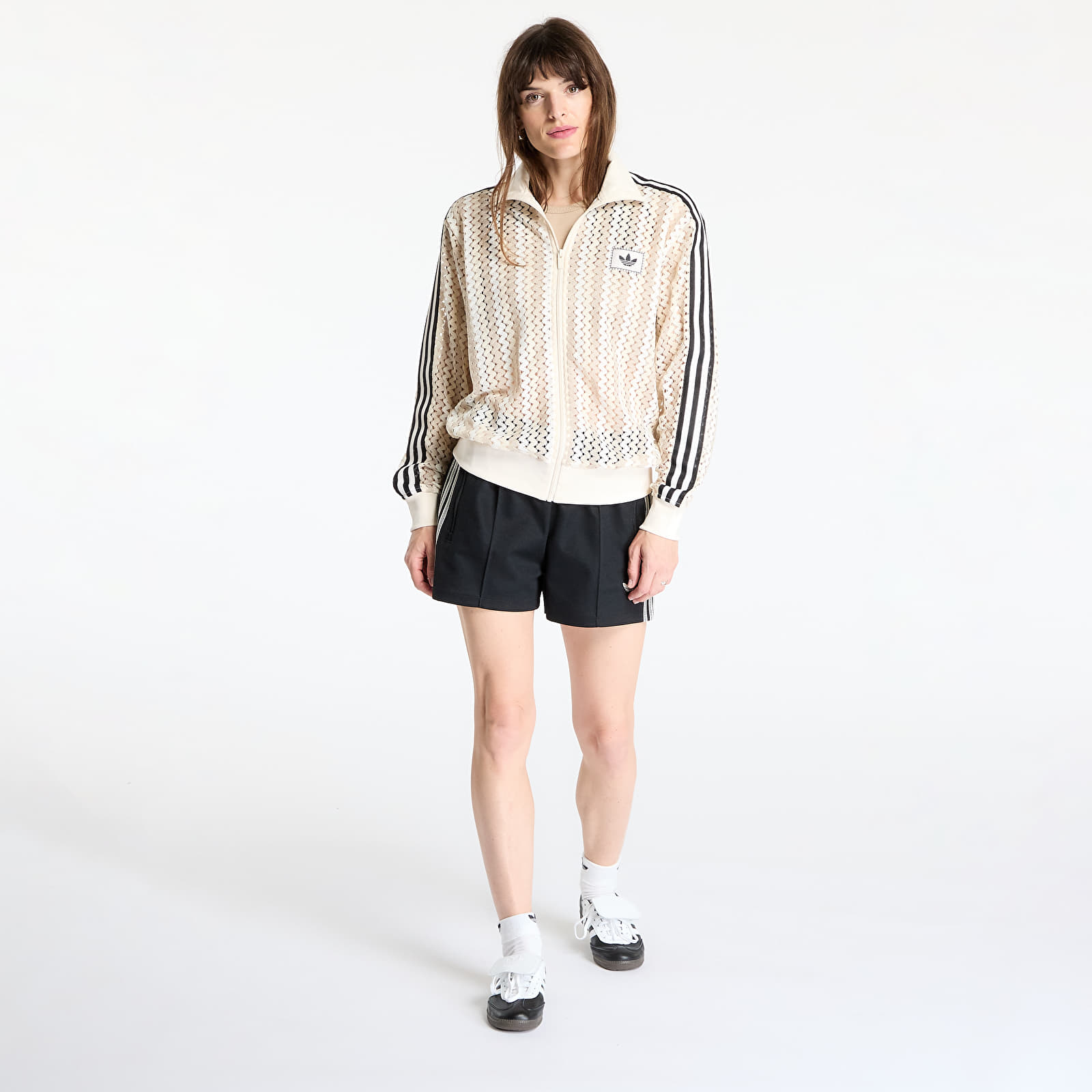 Pánské mikiny adidas Originals Summer Glow Firebird Track Top UNISEX Wonder White