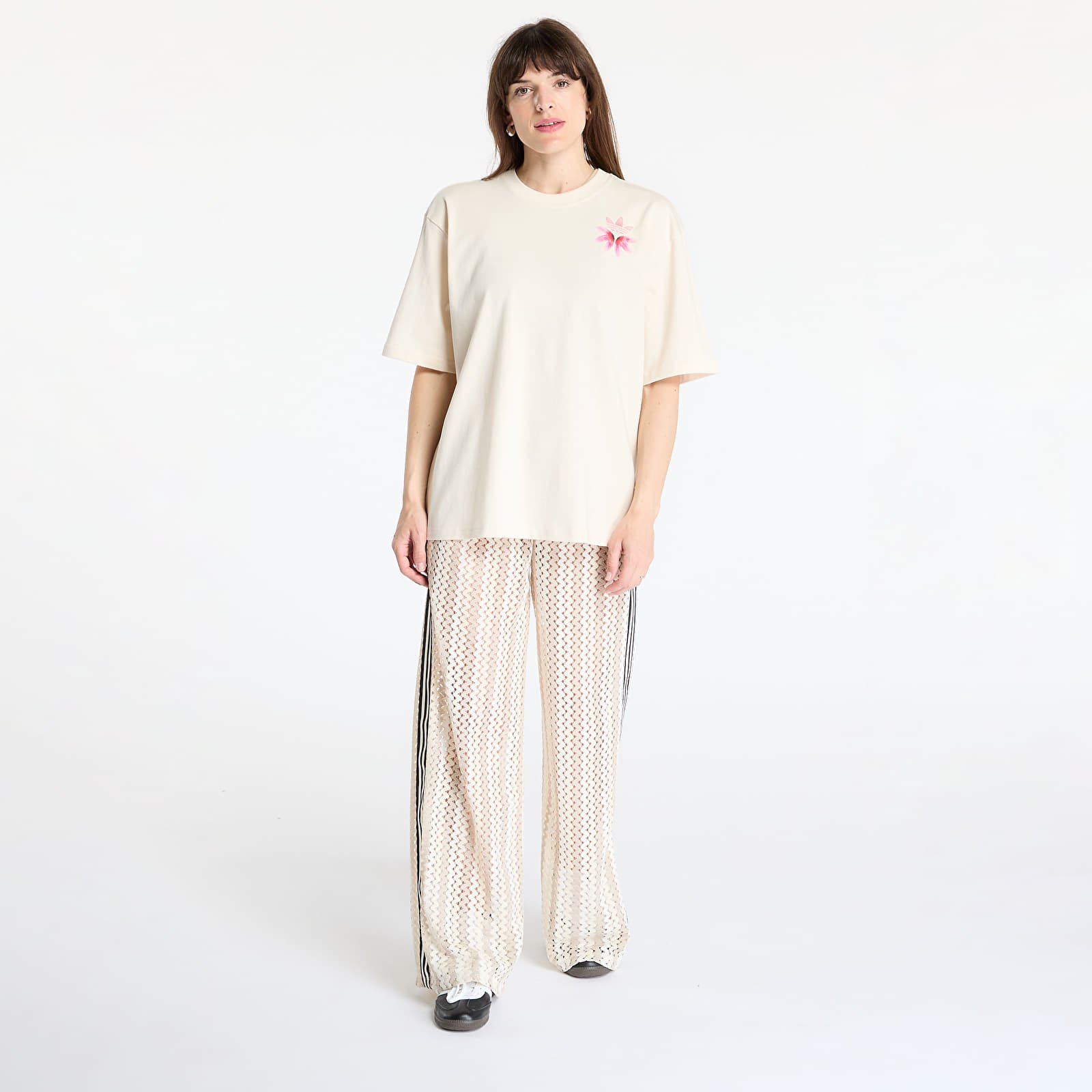 Ženske hlače adidas Originals Summer Glow Firebird Track Pant Wonder White