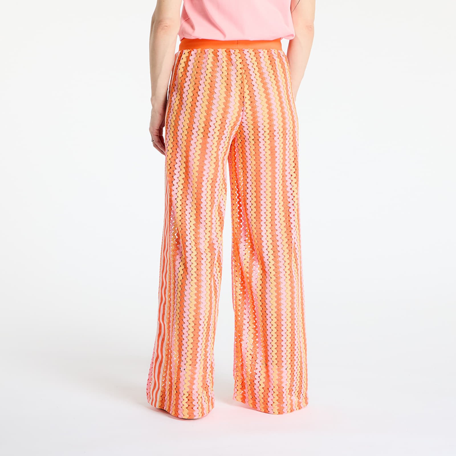 Pantalons pour femmes adidas Originals Summer Glow Firebird Track Pant Semi Lucid Fuchsia/ Hazy Orange/ Semi Solar Orange