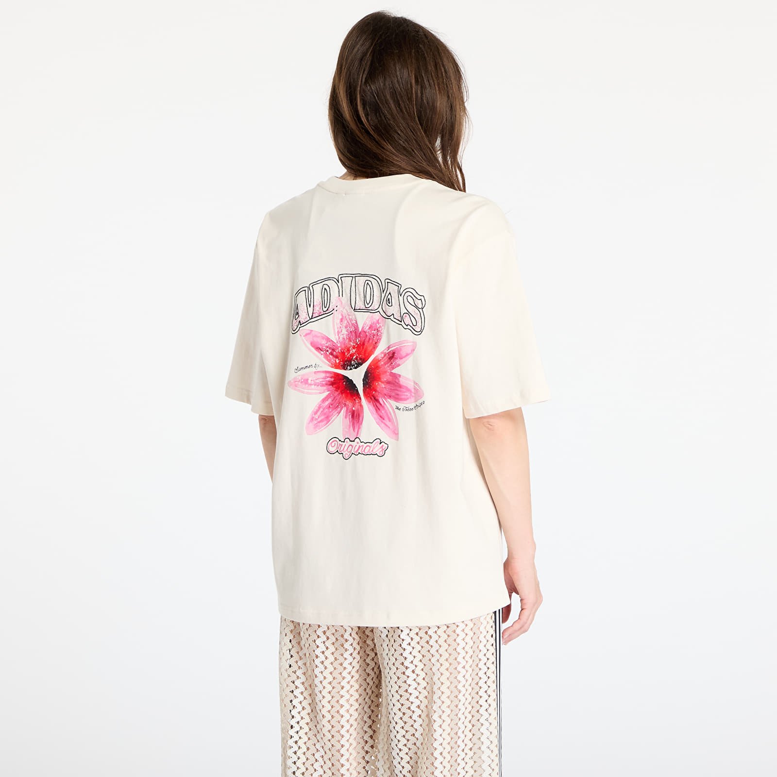 T-särgid adidas Originals Summer Glow Graphic Tee Wonder White