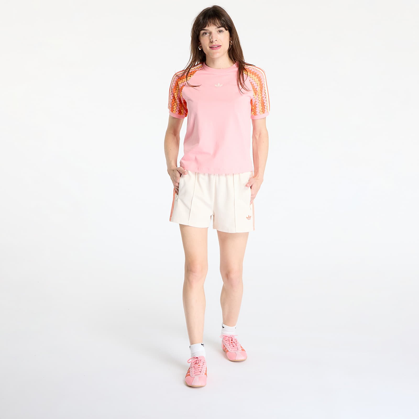 Women's T-shirts adidas Originals Summer Glow Cali Tee Semi Pink Spark