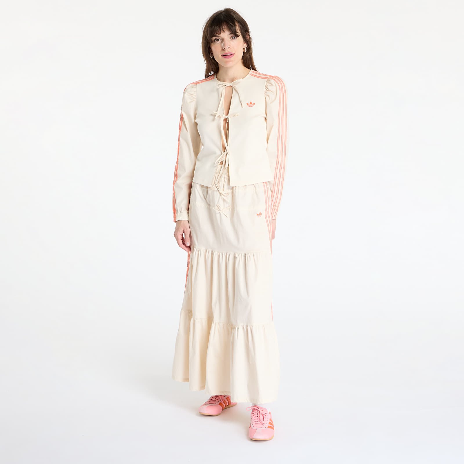 Hauts pour femmes adidas Originals Summer Glow Blouse Wonder White