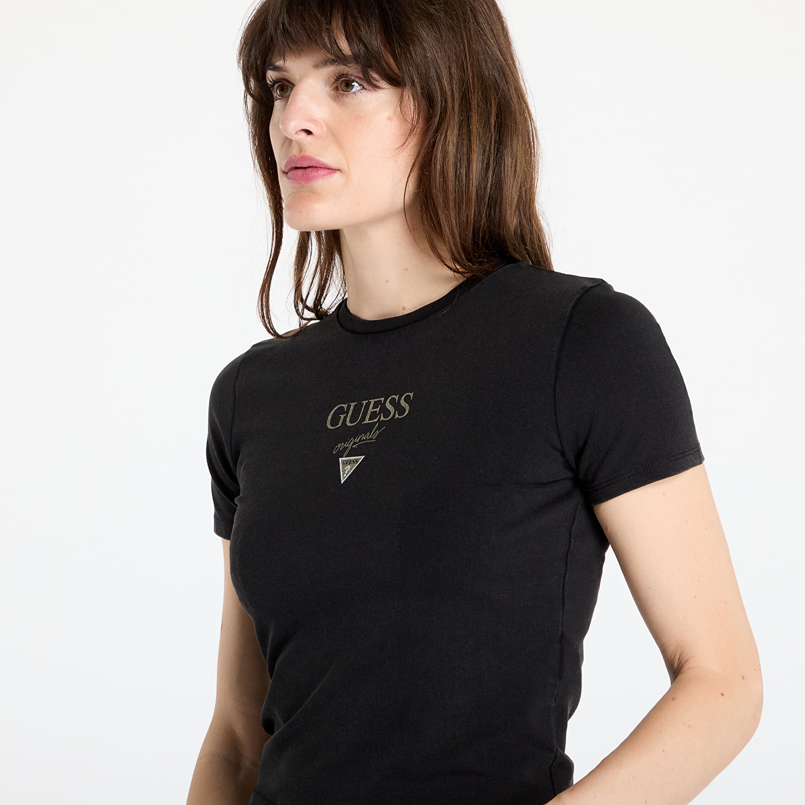 T-shirts GUESS Originals Go Vintage Baker T-Shirt Jet Black Multi