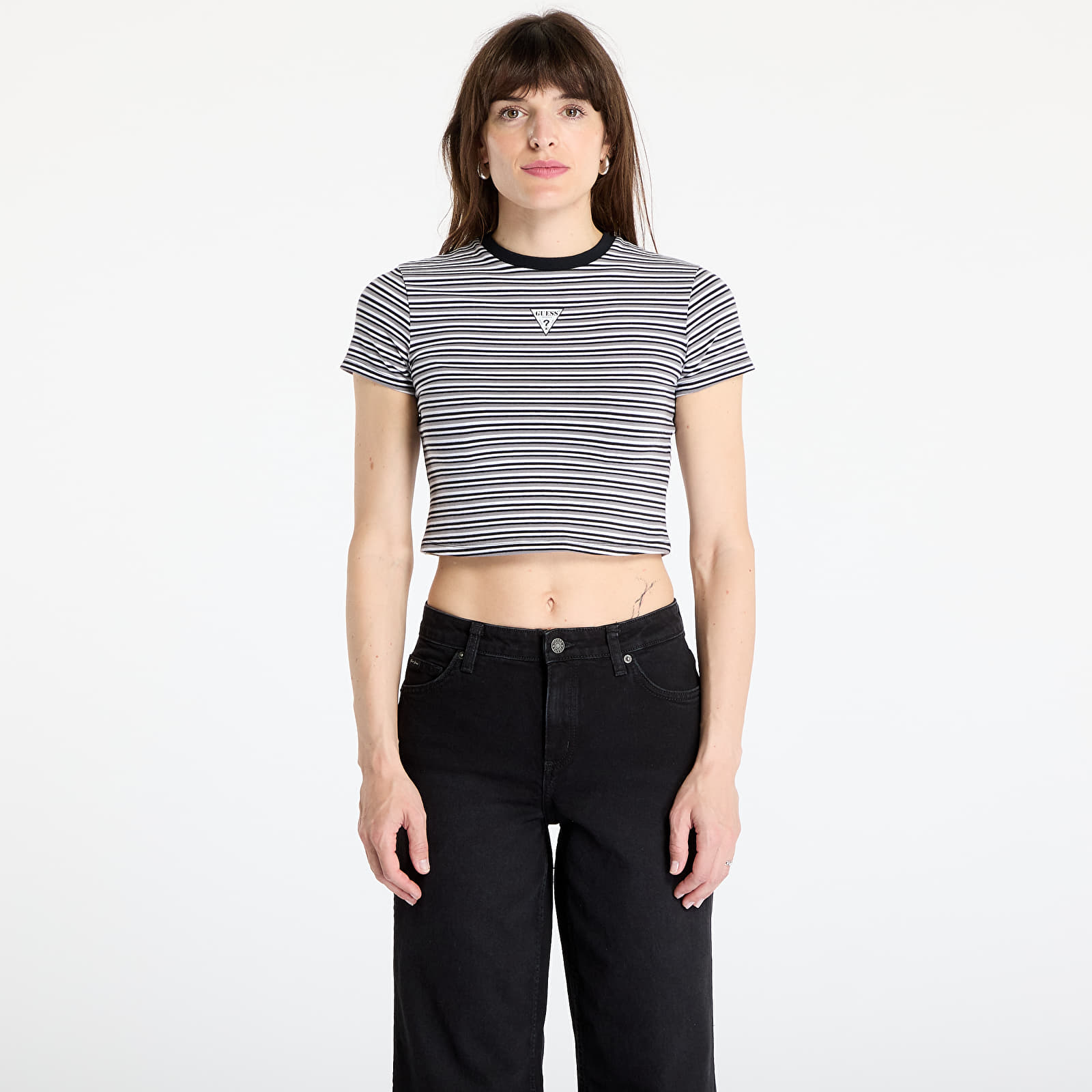 Women's T-shirts GUESS Originals Go Core Stripe Baby Print T-Shirt Blue Graphite Multi