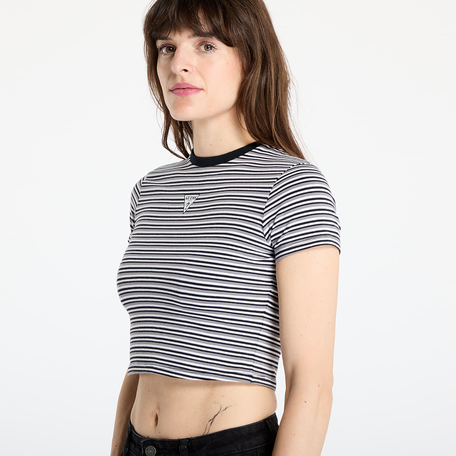Women's T-shirts GUESS Originals Go Core Stripe Baby Print T-Shirt Blue Graphite Multi