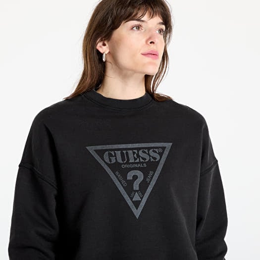 GUESS Originals Sweatshirt Jet Black Multi | Queens