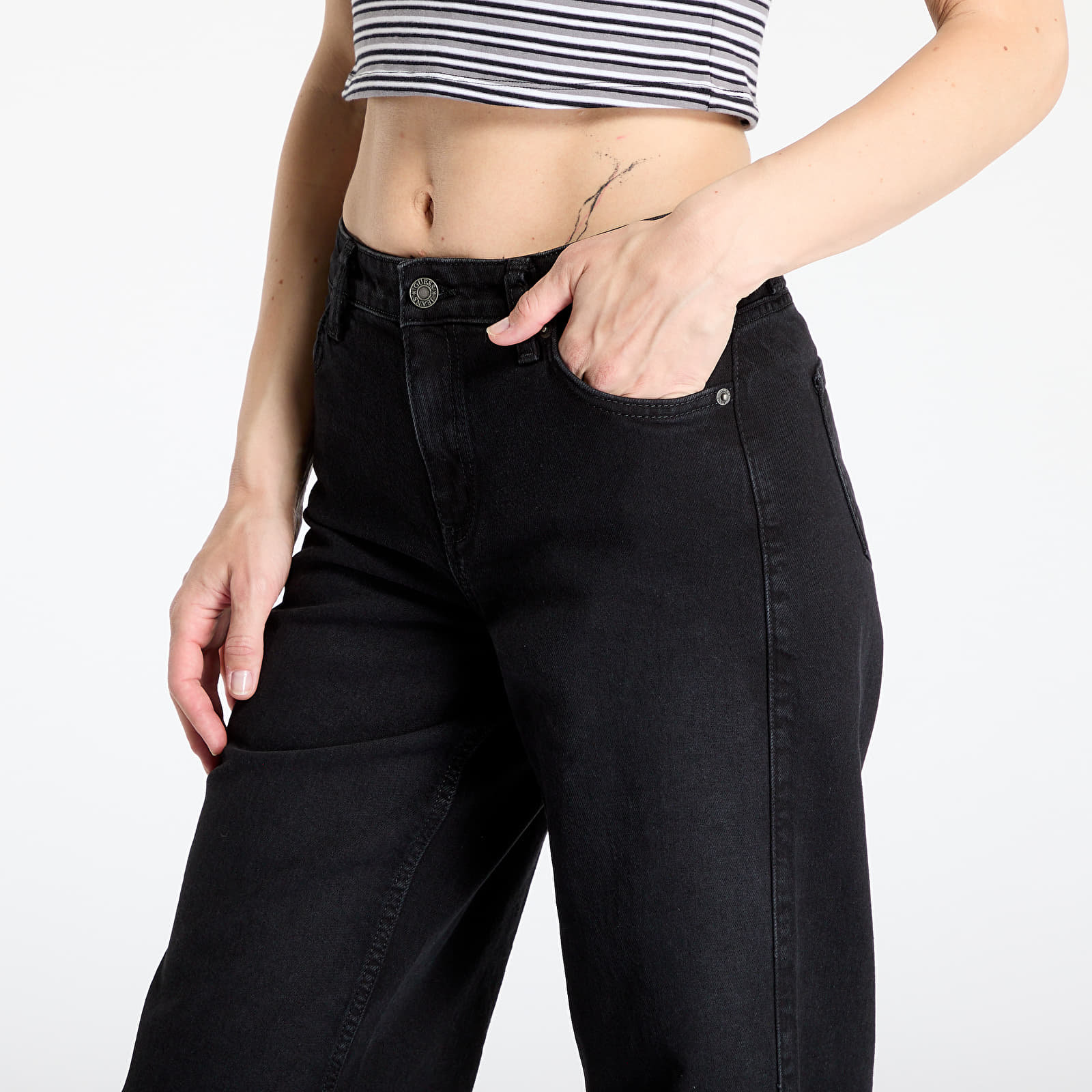 Püksid GUESS Originals Wide-Leg Denim Jeans Gj Used Vintage Wash
