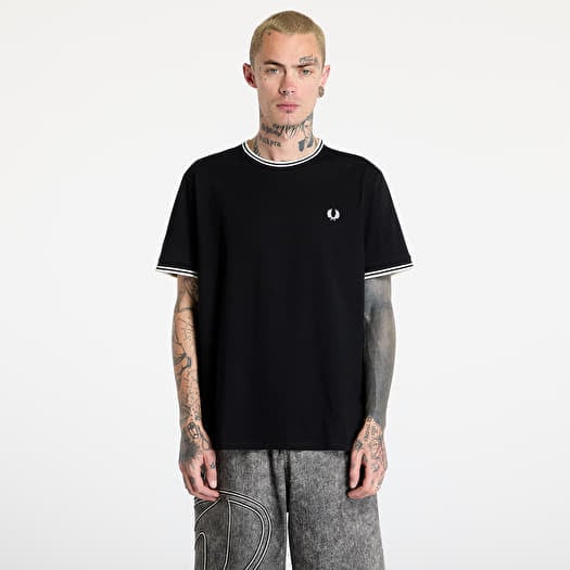 Póló FRED PERRY Twin Tipped T-Shirt Black