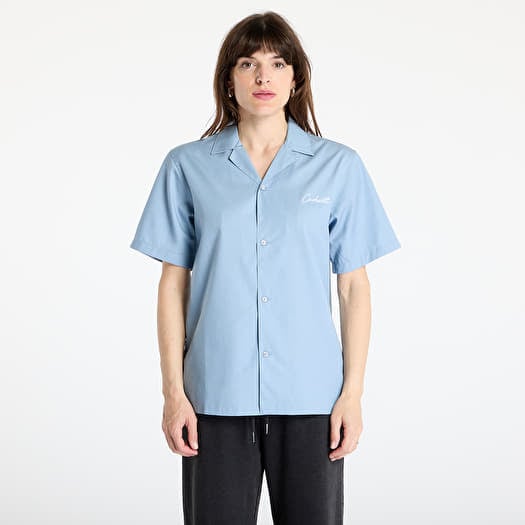 Košeľa Carhartt WIP S/S Delray Shirt UNISEX Frosted Blue/ White