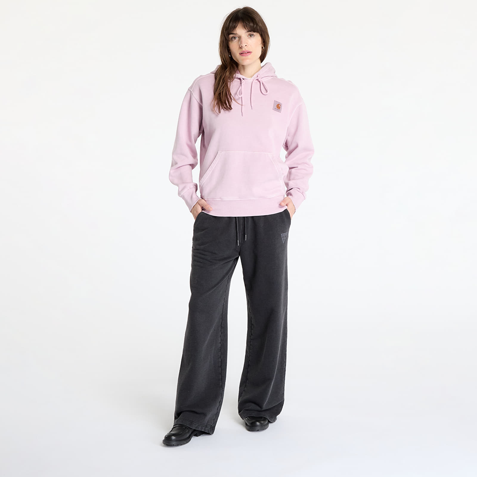 Meeste kampsunid Carhartt WIP Hooded Nelson Sweat UNISEX Hortensia Garment Dyed