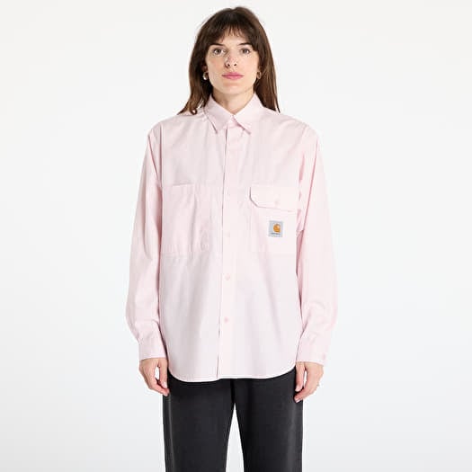 Hemd Carhartt WIP Longsleeve Irwin Shirt UNISEX Air Pink