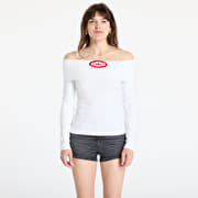 adidas Originals Off Shoulder Top White