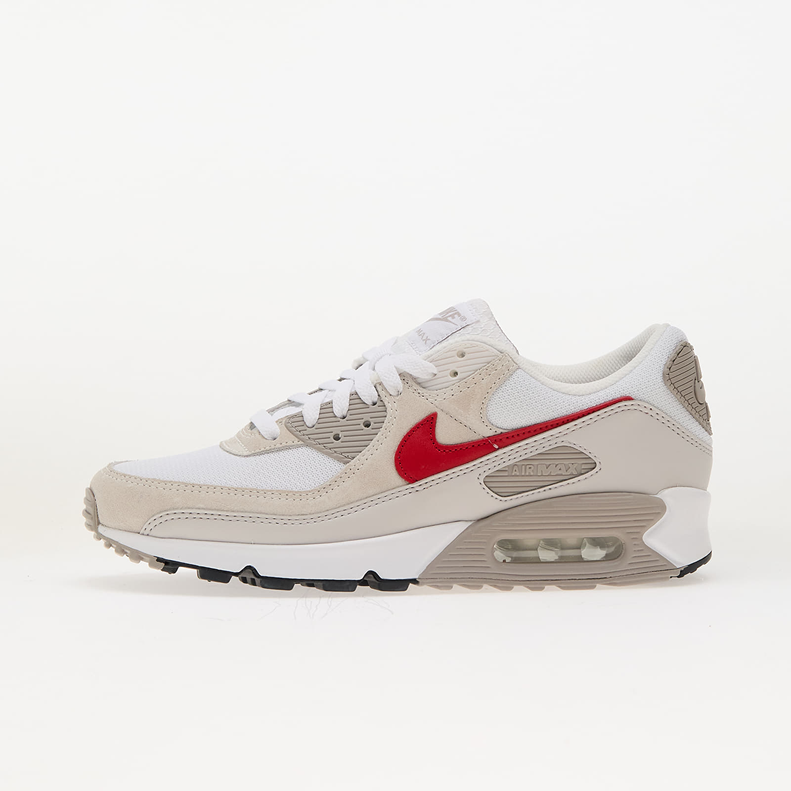 Herensneakers en -schoenen Nike Air Max 90 White/ University Red-College Grey