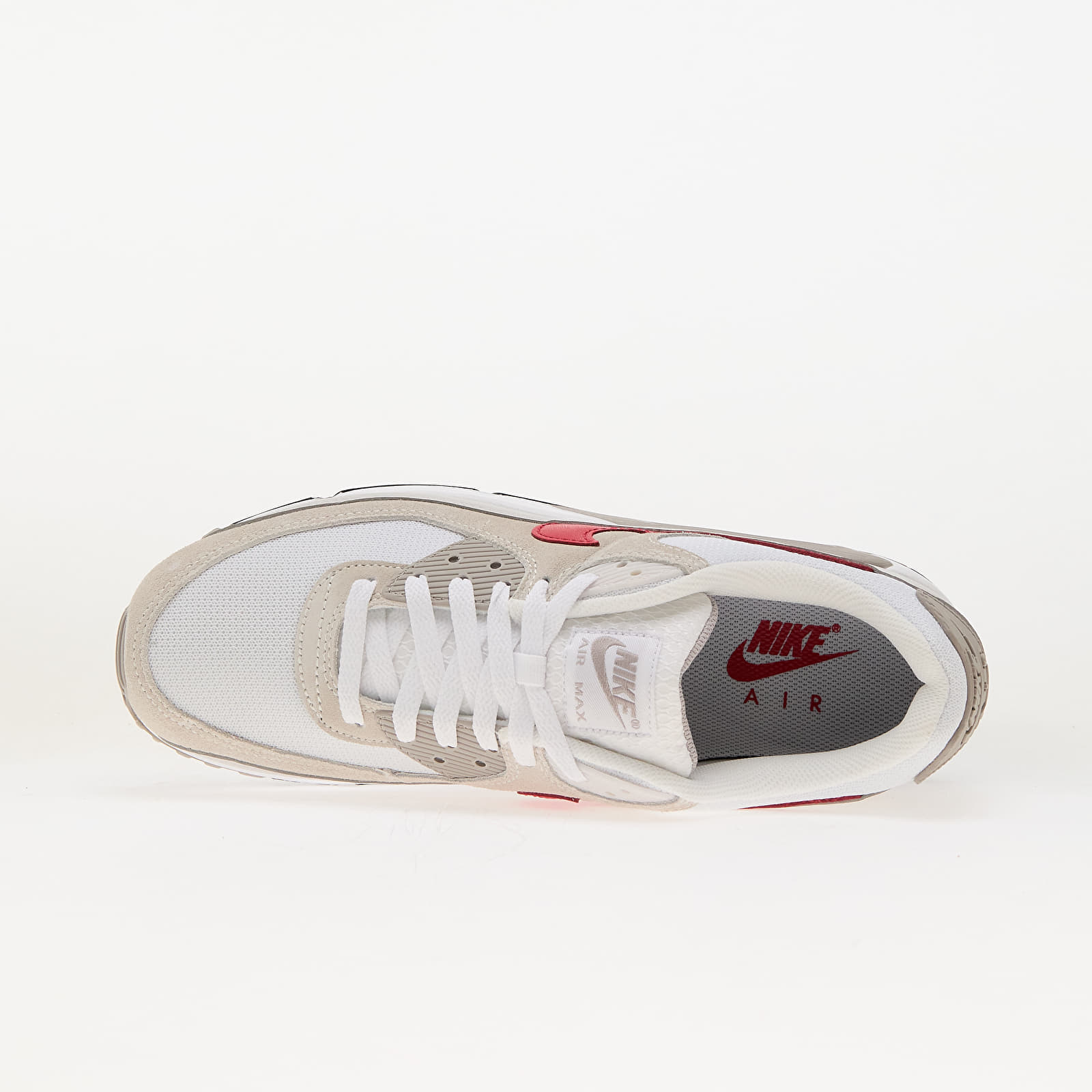 Herensneakers en -schoenen Nike Air Max 90 White/ University Red-College Grey