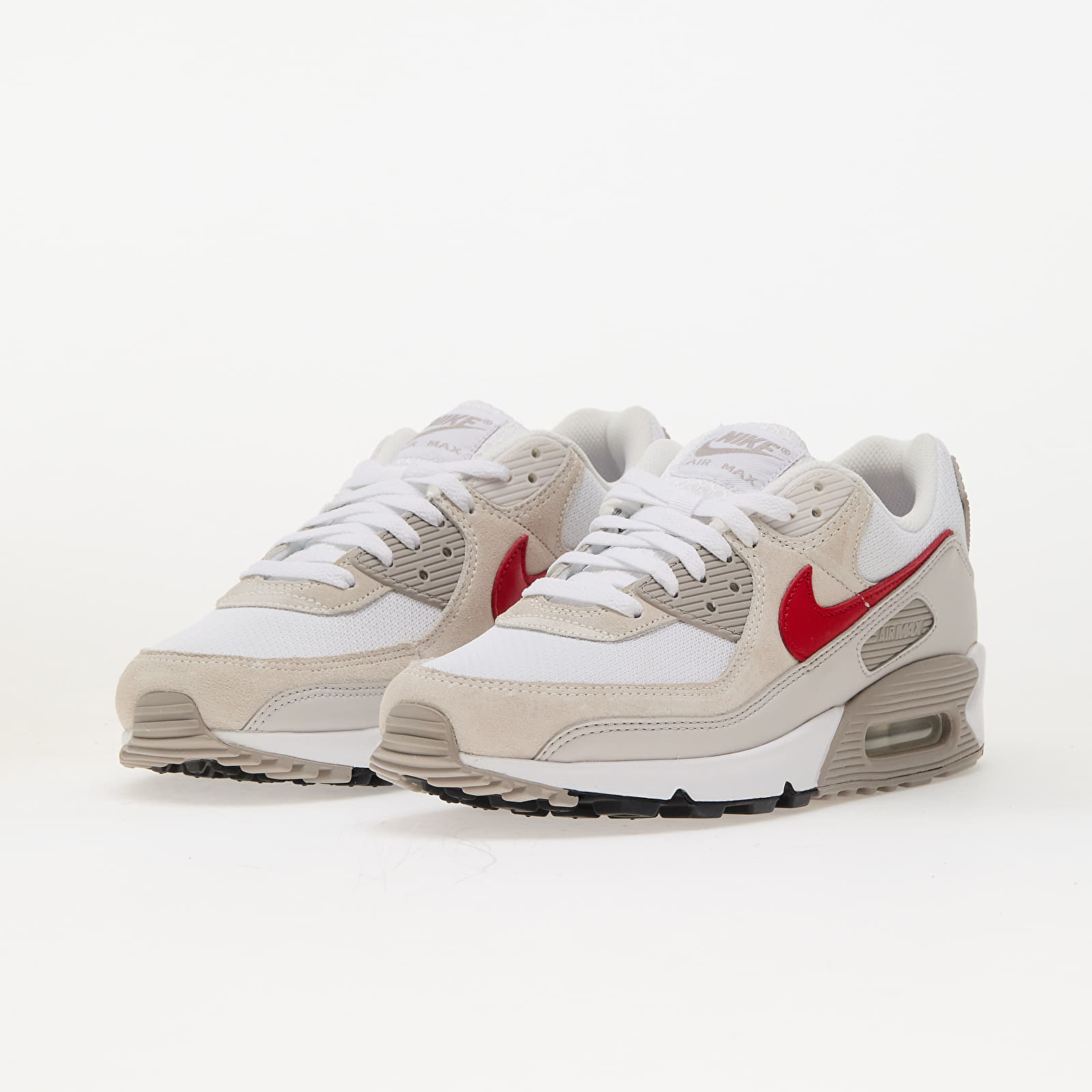 Herensneakers en -schoenen Nike Air Max 90 White/ University Red-College Grey