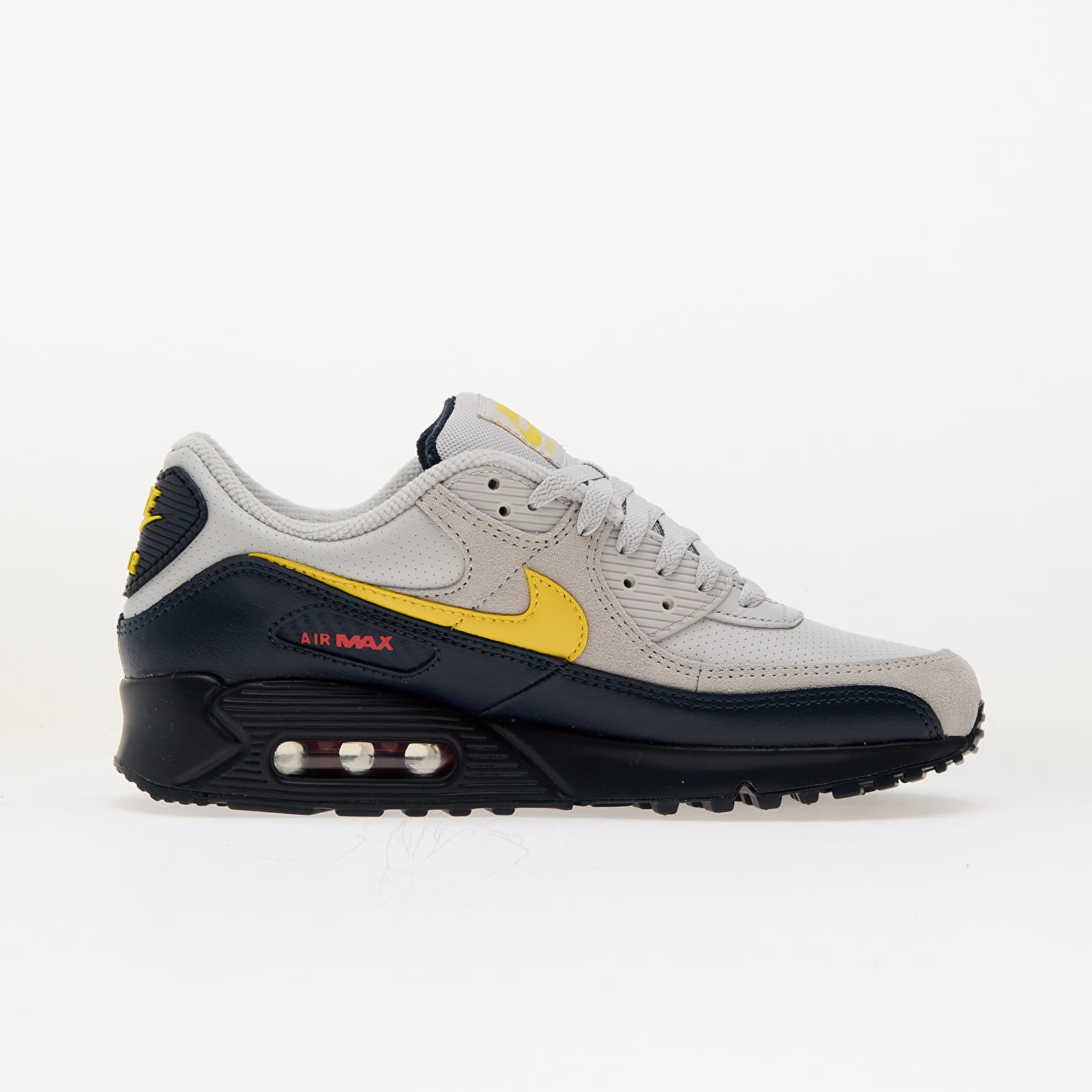 Férfi tornacipők és cipők Nike Air Max 90 Neutral Grey/ Tour Yellow-Obsidian