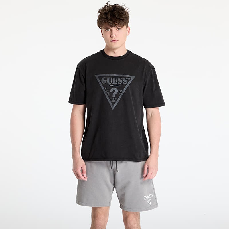 Maglietta GUESS Originals Front Logo T-Shirt Jet Black Multi