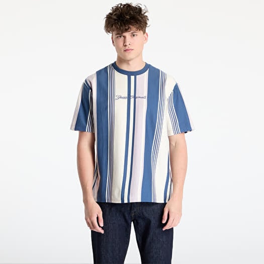 T-paita GUESS Originals Stripe T-Shirt Wisteria Petal Strip