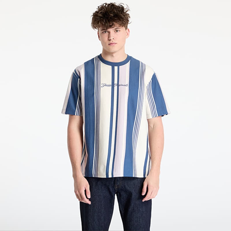 Maglietta GUESS Originals Stripe T-Shirt Wisteria Petal Strip