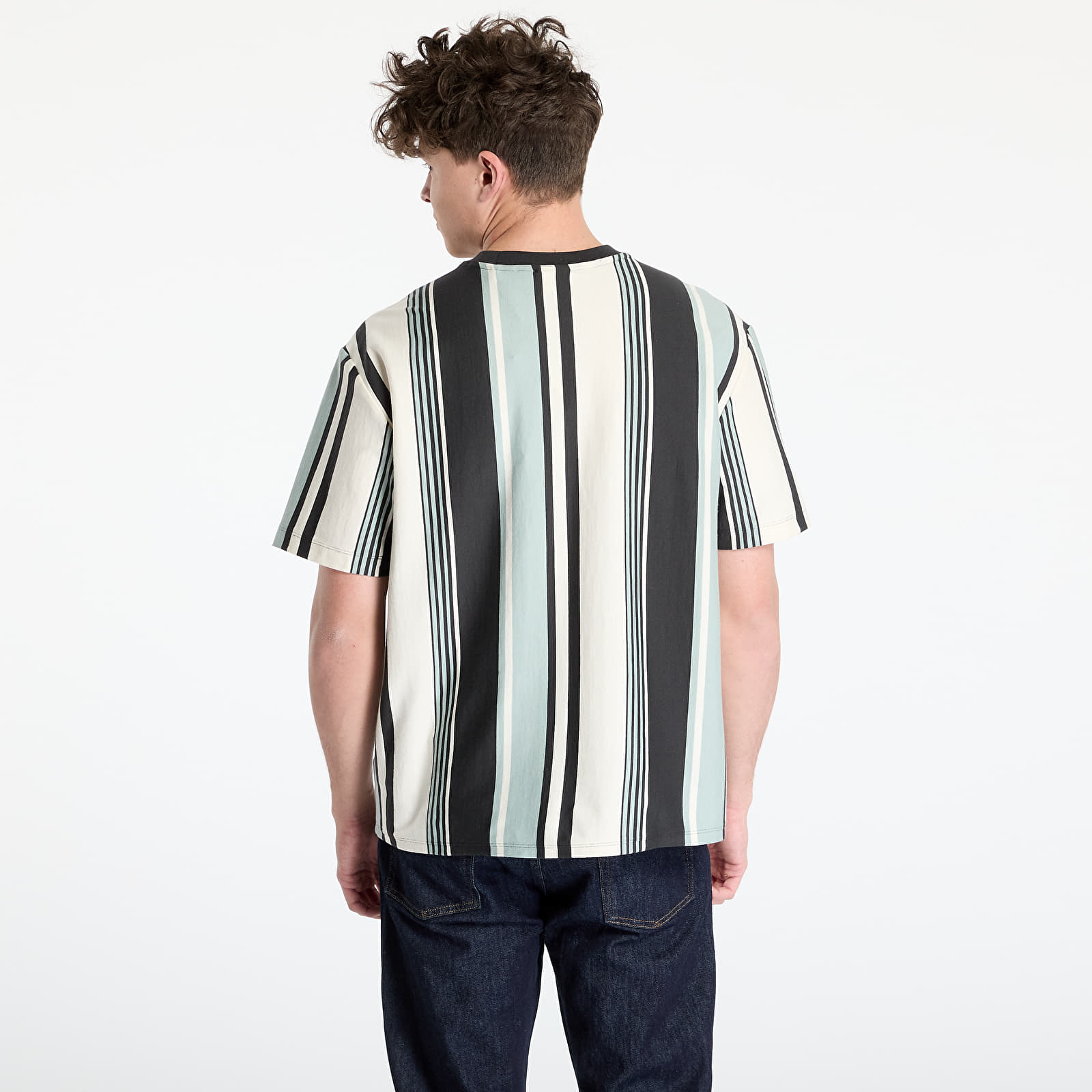 Camisetas hombre GUESS Originals Stripe T-Shirt Washed Out Black