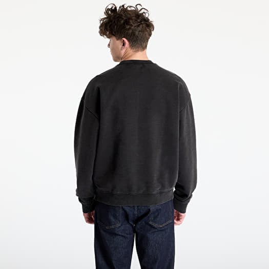 GUESS Originals Eco Vintage Triangle Crewneck Sweatshirt Jet Black