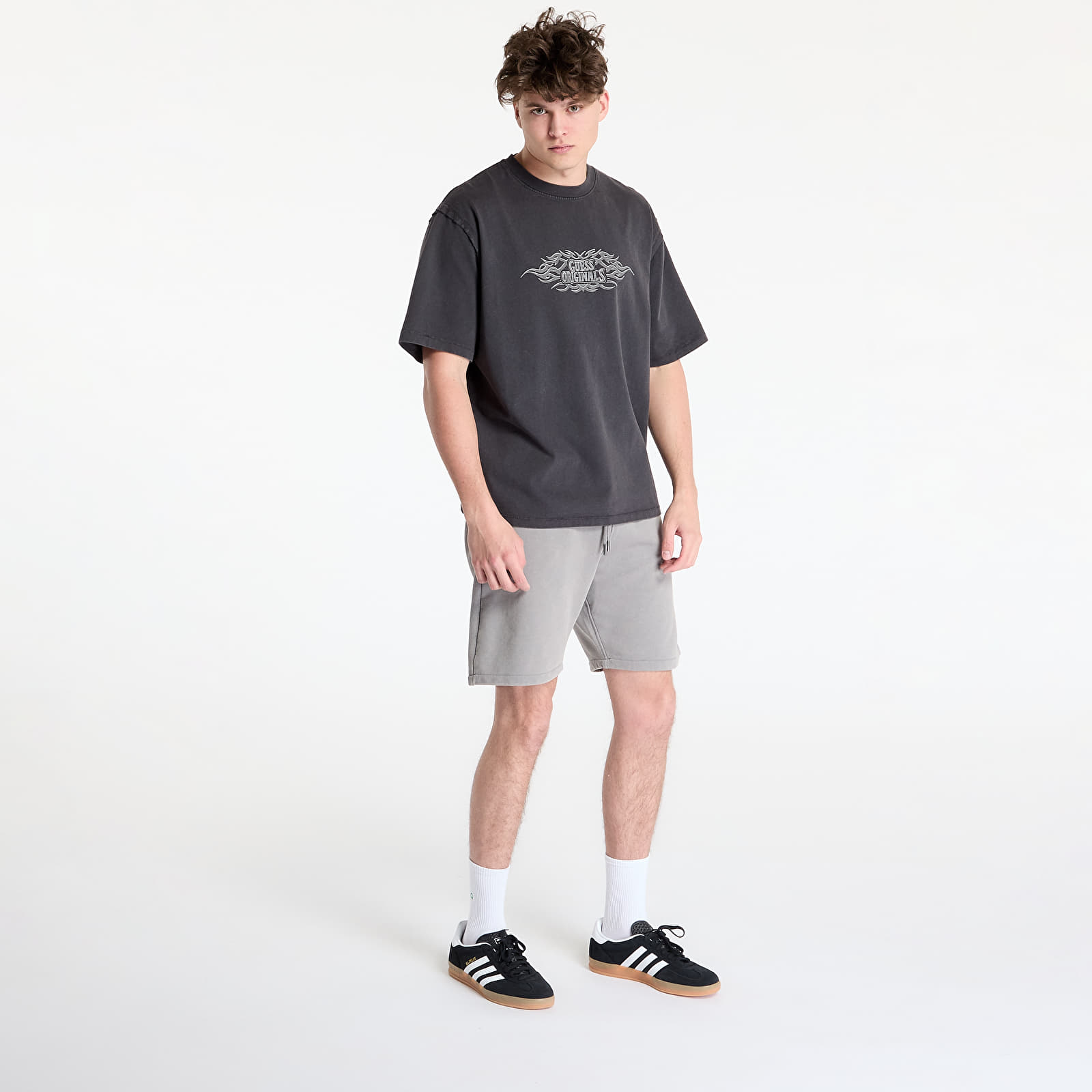 Camisetas GUESS Originals Eco Heavyweight T-Shirt Jet Black A996