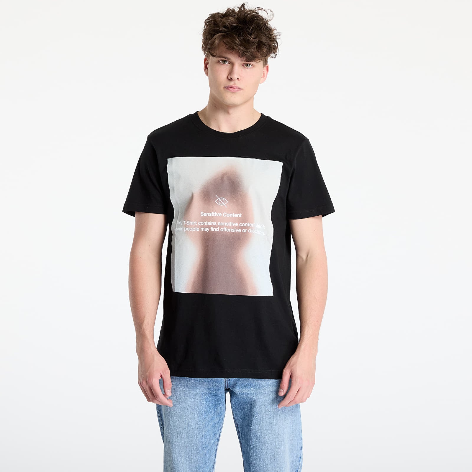 Tricou Urban Classics Sensitive Content Tee Black L