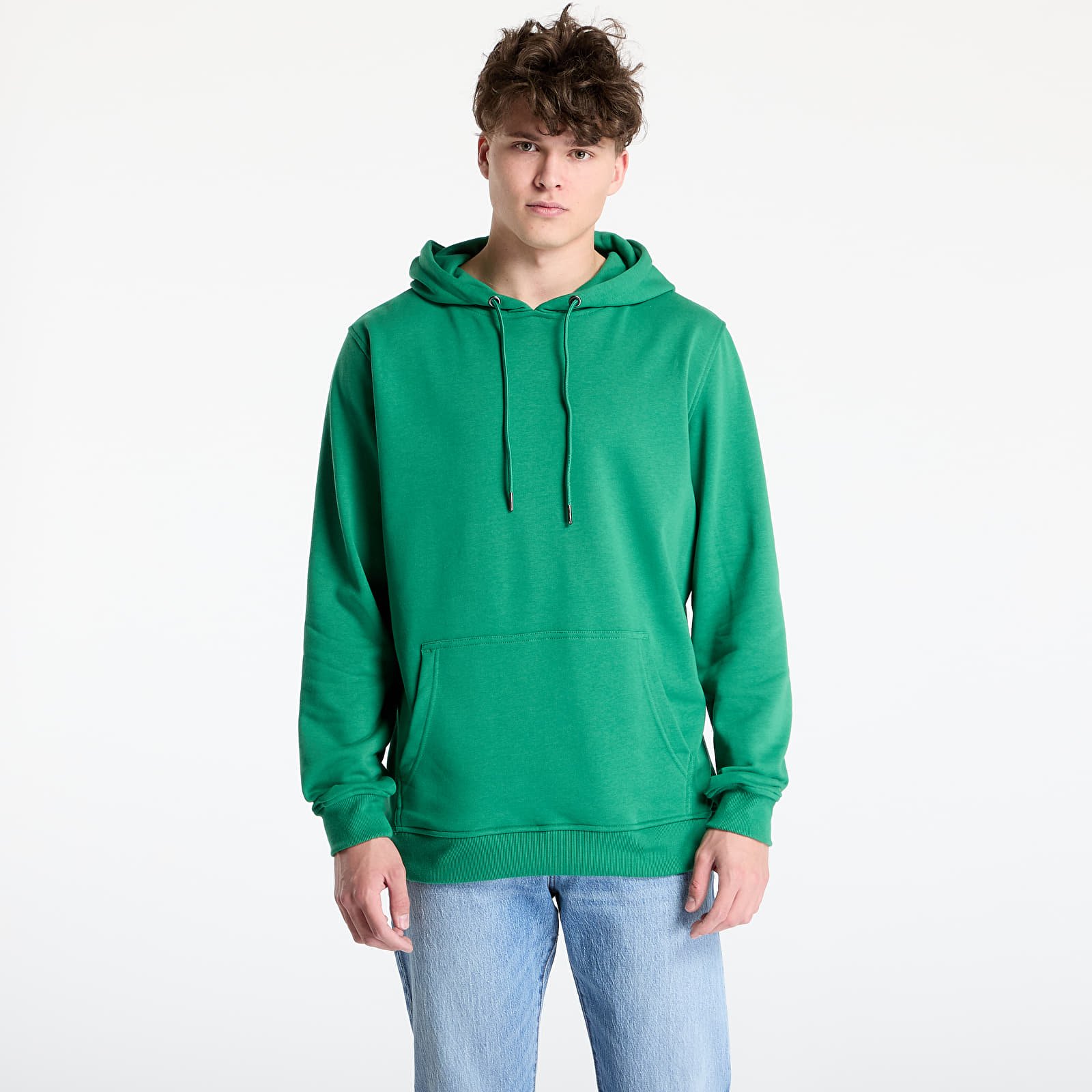 Sweaters Urban Classics Basic Terry Hoody Green