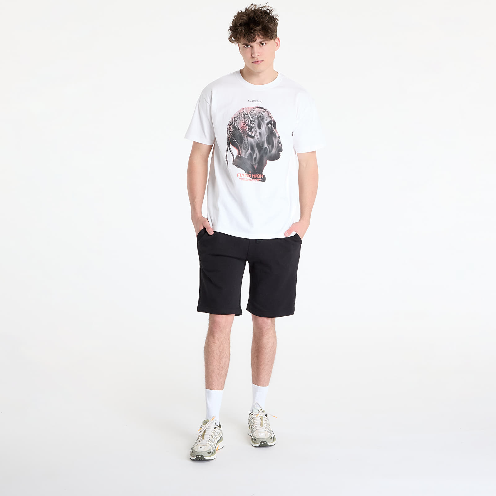 Marškinėliai Urban Classics Flying High Oversize Tee White