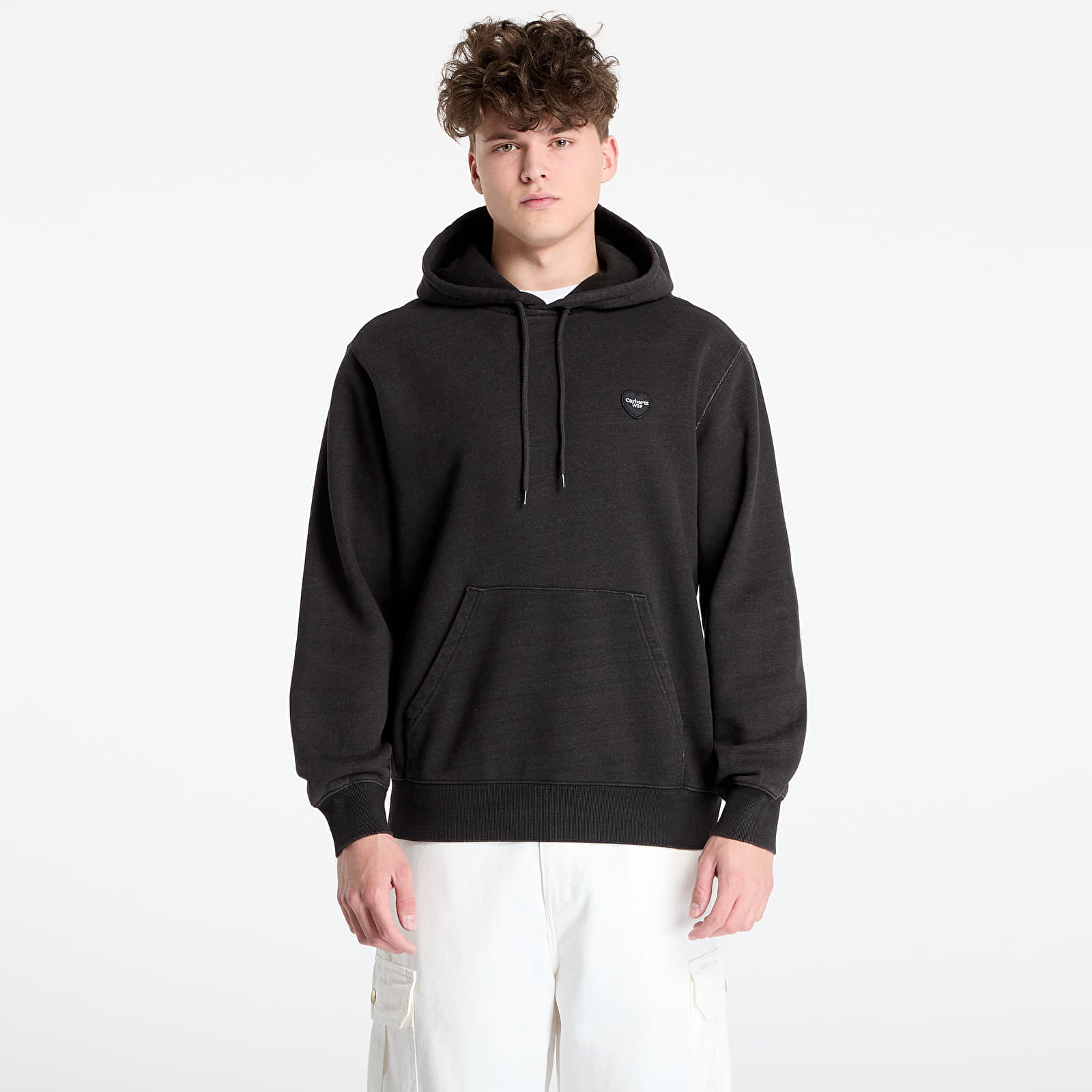 Hanorac Carhartt WIP Hooded Ingo Sweat UNISEX Black Garment Dyed XS