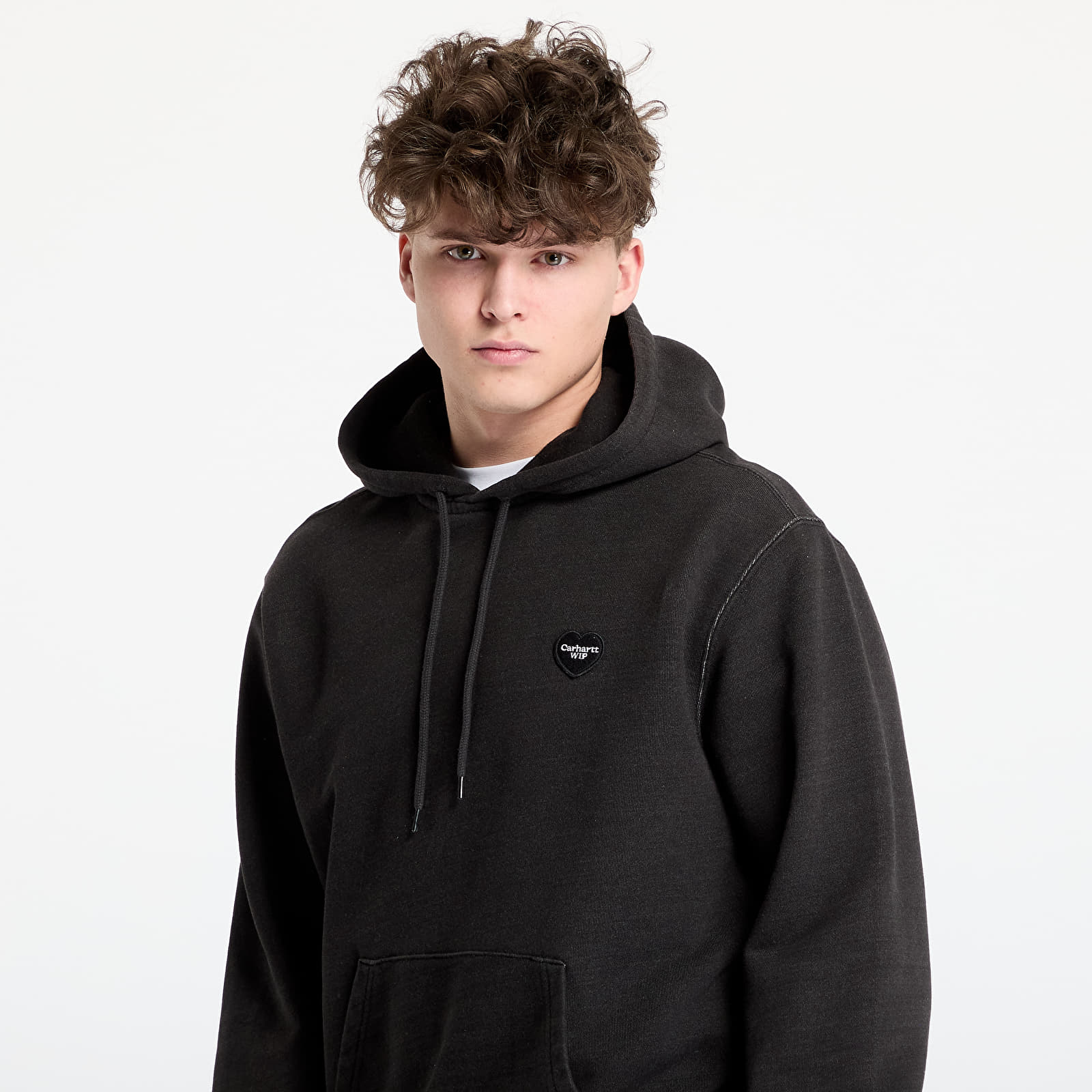 Meeste kampsunid Carhartt WIP Hooded Ingo Sweat UNISEX Black Garment Dyed