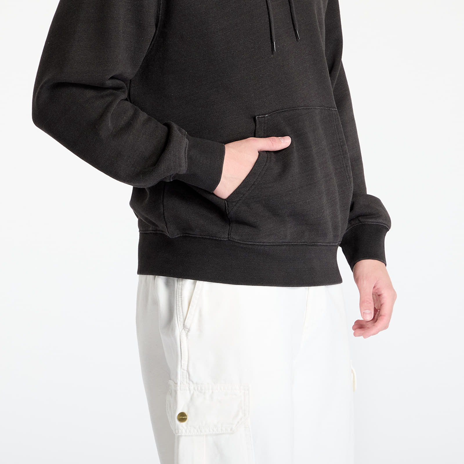 Meeste kampsunid Carhartt WIP Hooded Ingo Sweat UNISEX Black Garment Dyed