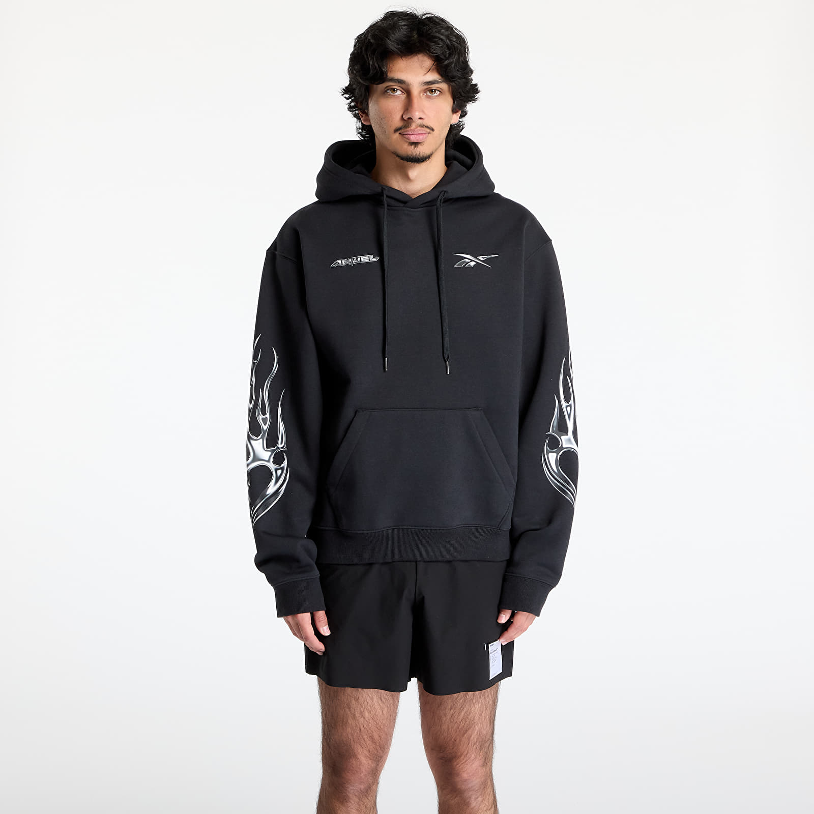 Muške majice Reebok Anuel Hoodie Black