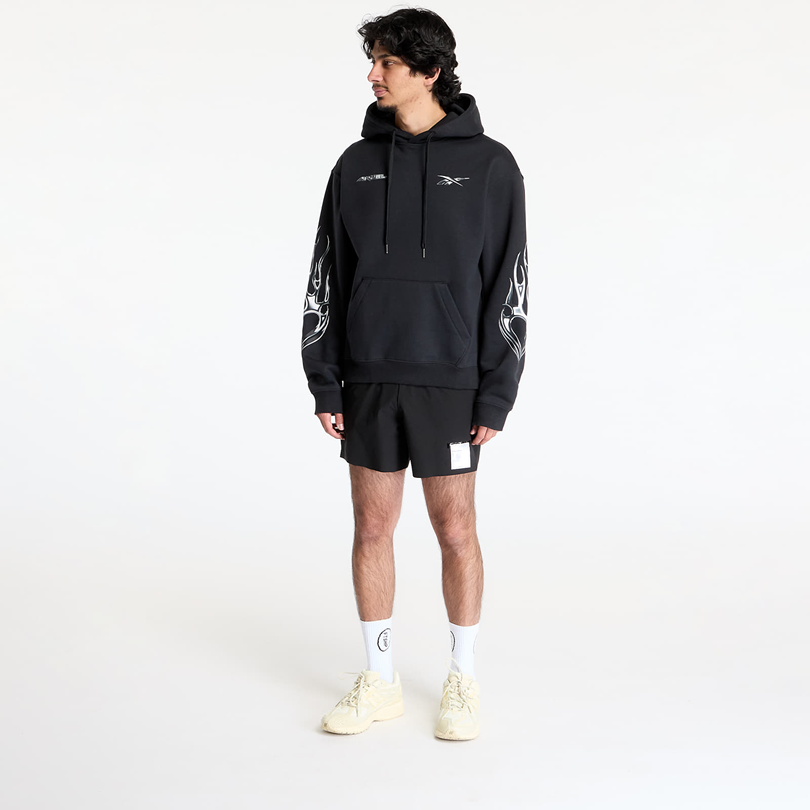 Muške majice Reebok Anuel Hoodie Black