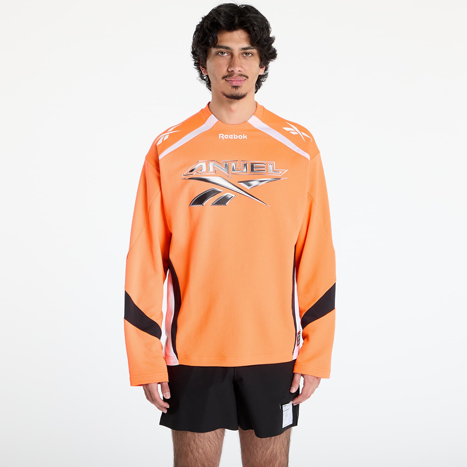 T-Shirts Männer Reebok Anuel Motto Long Sleeve Tee Orange