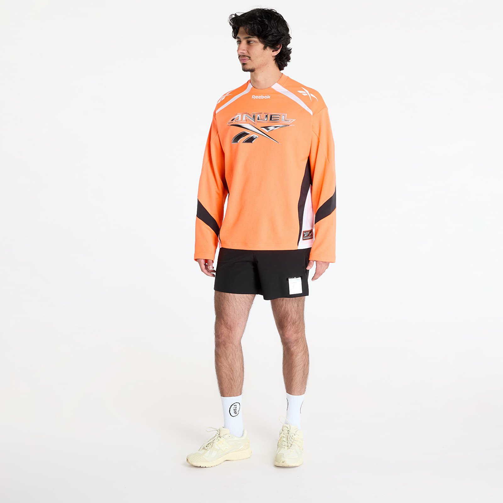 T-Shirts Männer Reebok Anuel Motto Long Sleeve Tee Orange