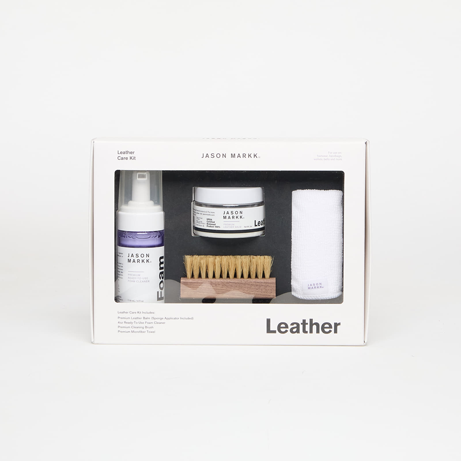 Jalatsite hooldus Jason Markk Leather Care Kit White