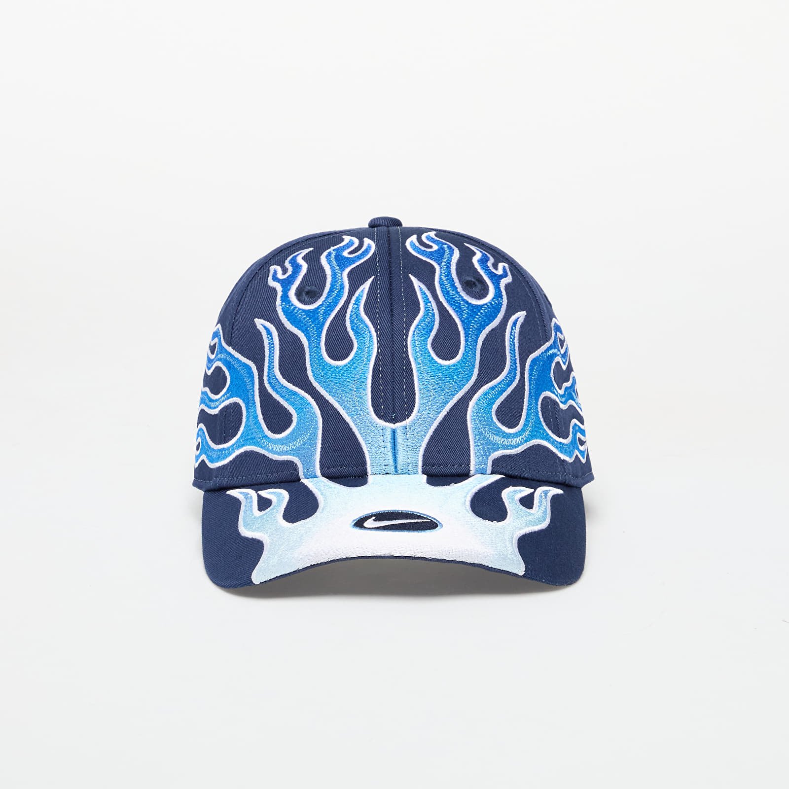 kape Nike Club Cap Structured OG Flame Cap Midnight Navy