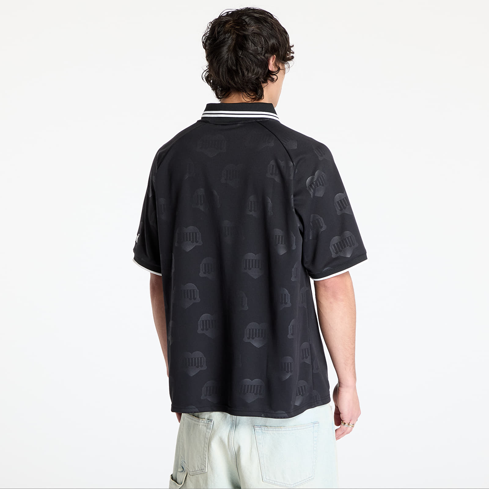 Jerseys Carhartt WIP S/S Harttâ Football T-Shirt UNISEX Heart Train Jacquard/ Black