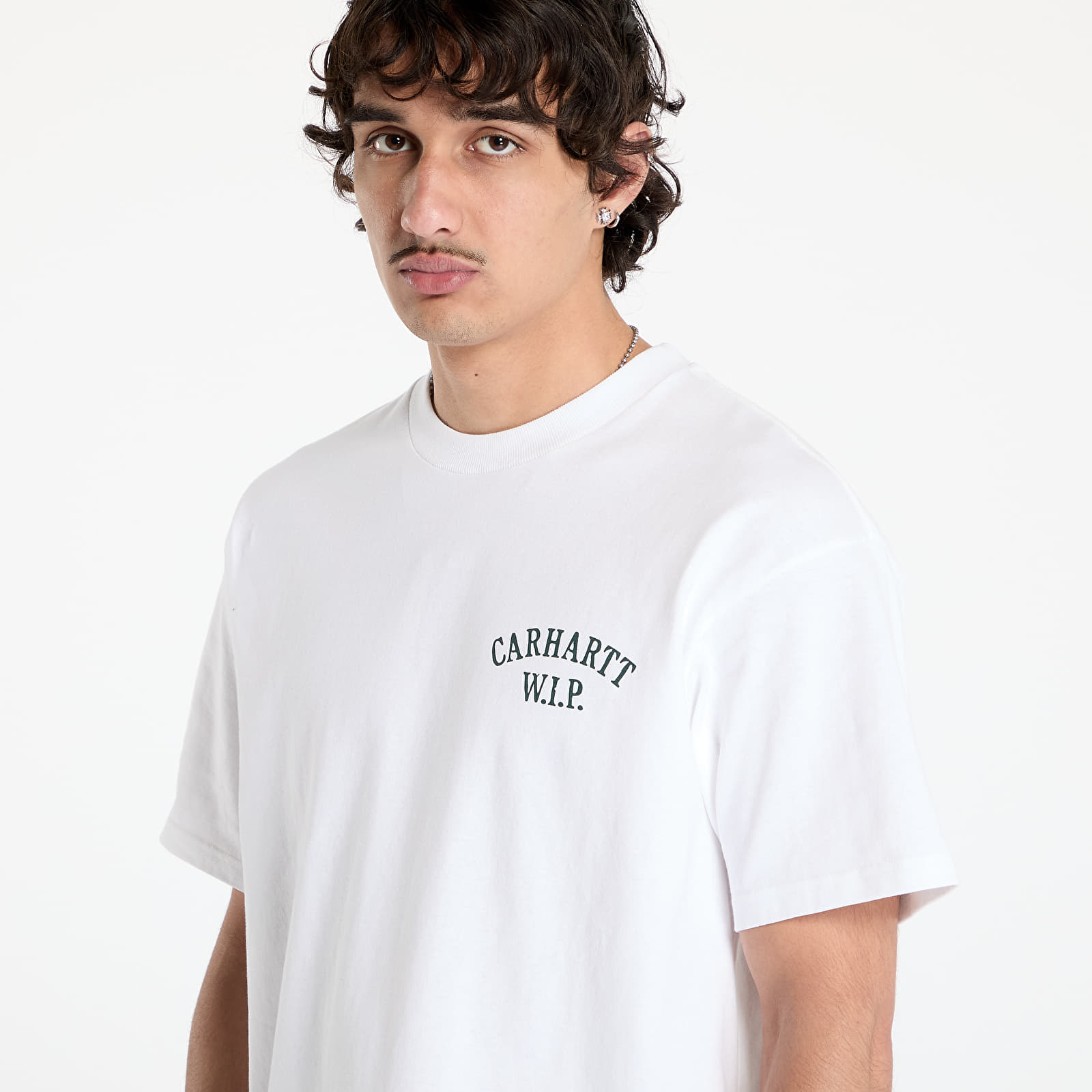 Férfi pólók Carhartt WIP S/S Cabinetry T-Shirt UNISEX White/ Black