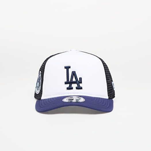 New Era LA Dodgers MLB World Series 9FORTY E-Frame Trucker Adjustable Cap Navy/ White