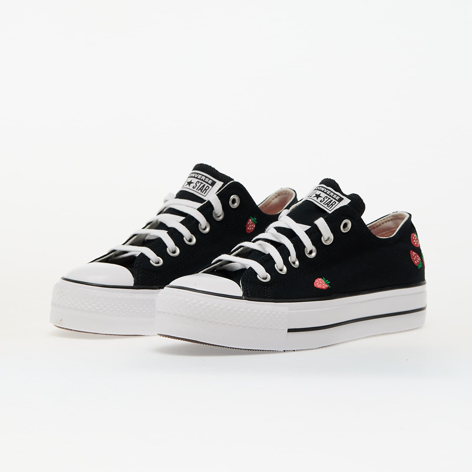 Women's sneakers and shoes Chuck Taylor All Star Lift Black/ Soft Red/ White