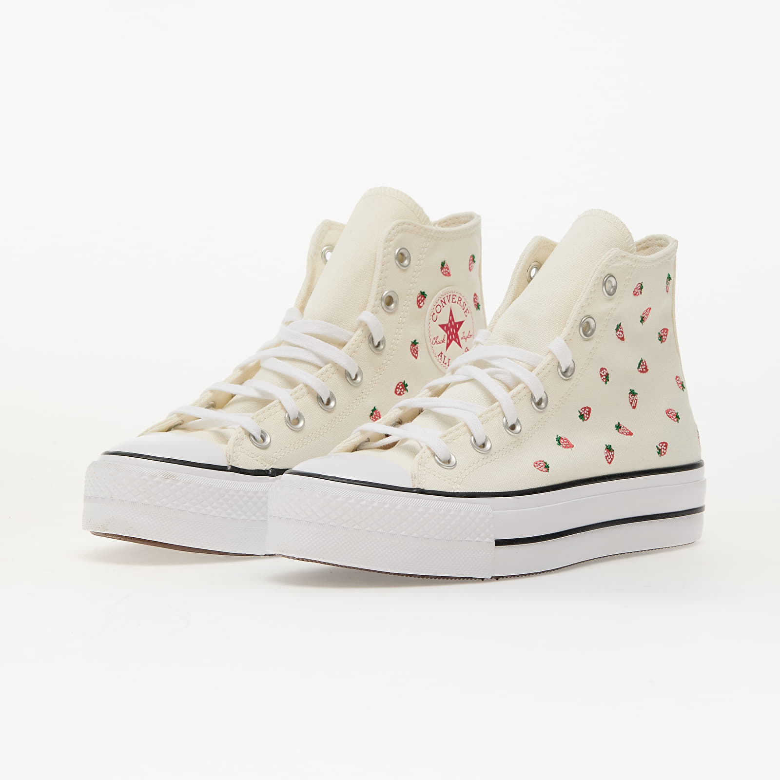 Women's sneakers and shoes Chuck Taylor All Star Lift Egret/ Soft Red/ White