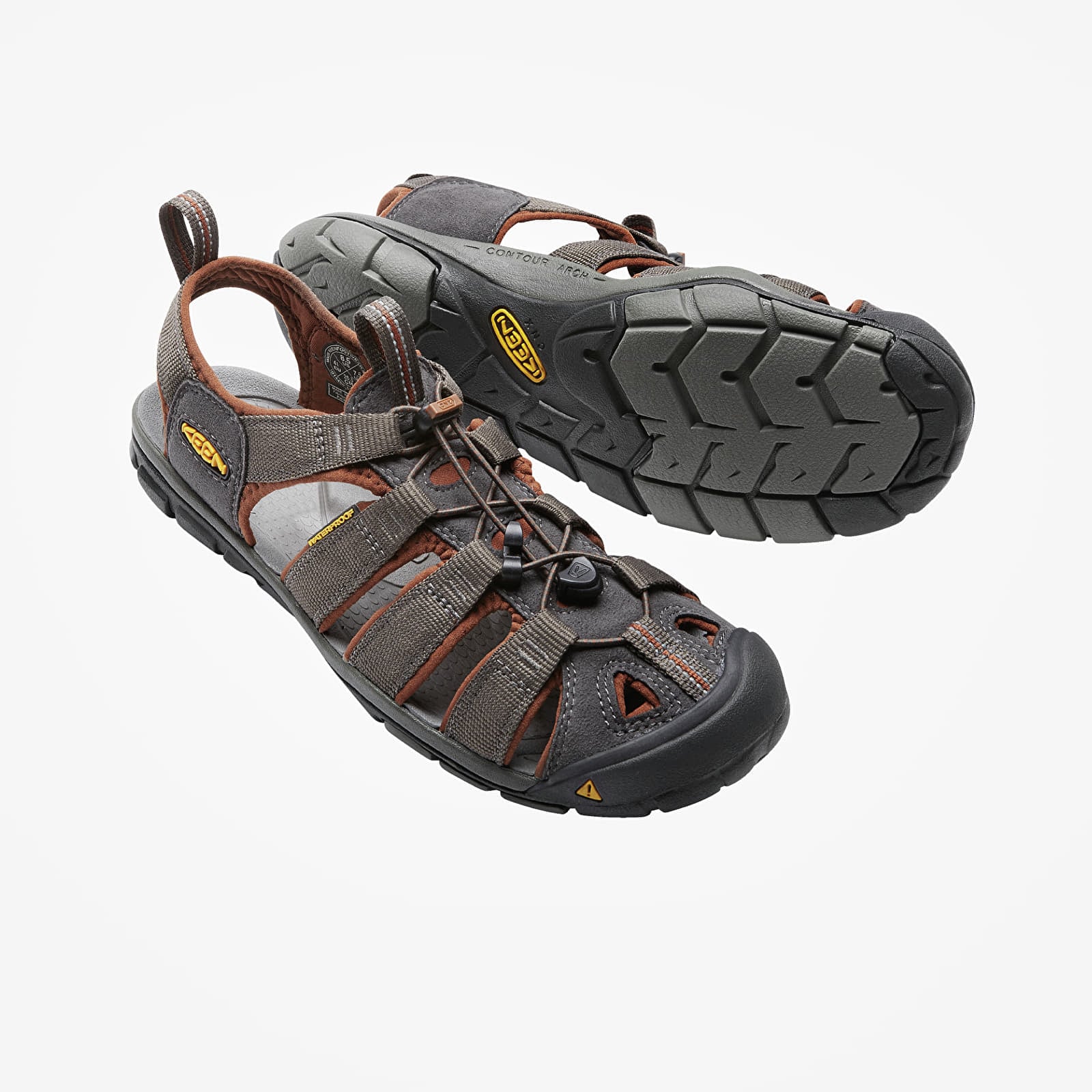 Turnschuhe und Schuhe für Männer KEEN Clearwater Cnx Raven/ Tortoise Shell