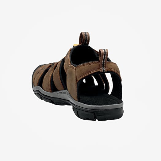 KEEN Clearwater Cnx Leather Dark Earth/ Black