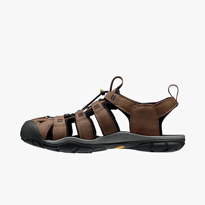 KEEN Clearwater Cnx Leather Dark Earth/ Black