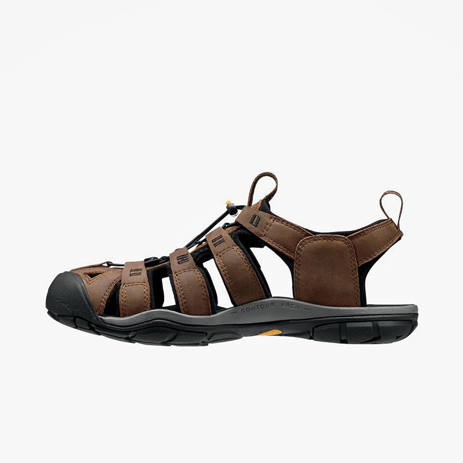 Turnschuhe und Schuhe für Männer KEEN Clearwater Cnx Leather Dark Earth/ Black