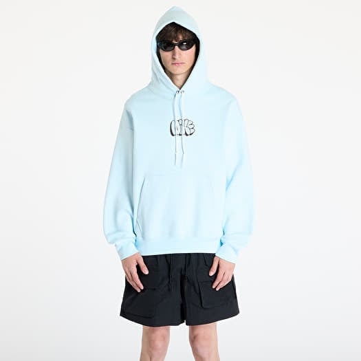Hanorac Nike Solo Swoosh Men's Fleece Hoodie Glacier Blue
