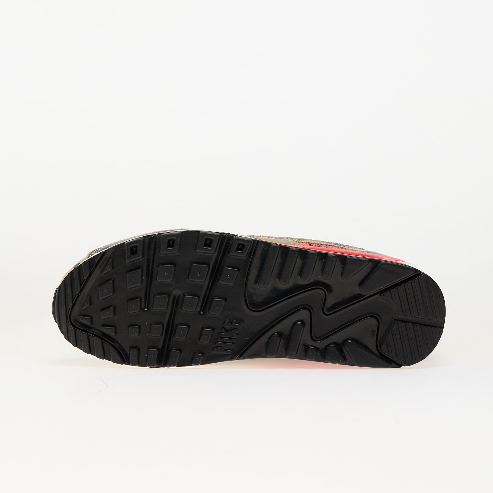 Men's sneakers and shoes Nike Air Max 90 Prm Lt Khaki/ Black-Magic Ember-Mink Brown