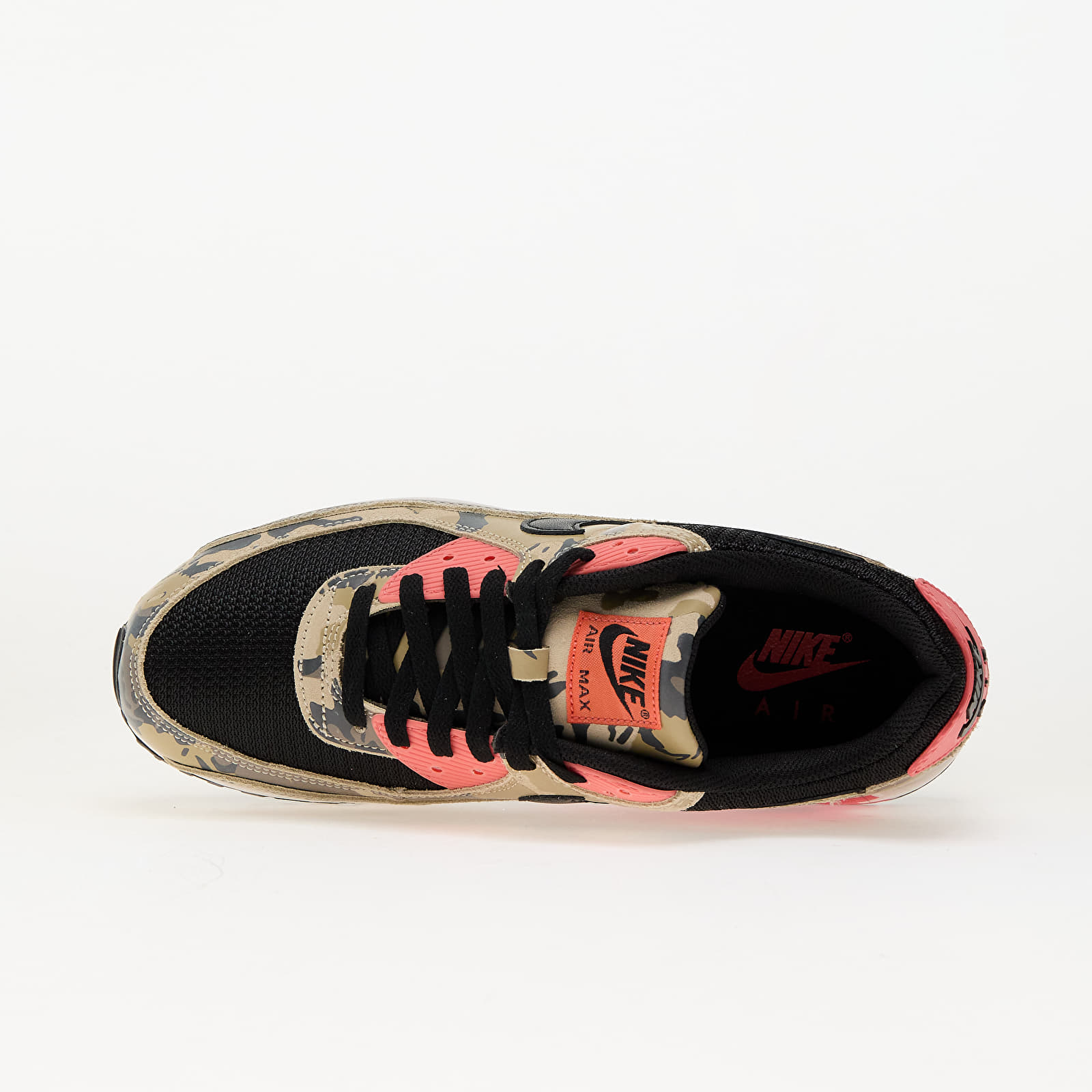 Men's sneakers and shoes Nike Air Max 90 Prm Lt Khaki/ Black-Magic Ember-Mink Brown